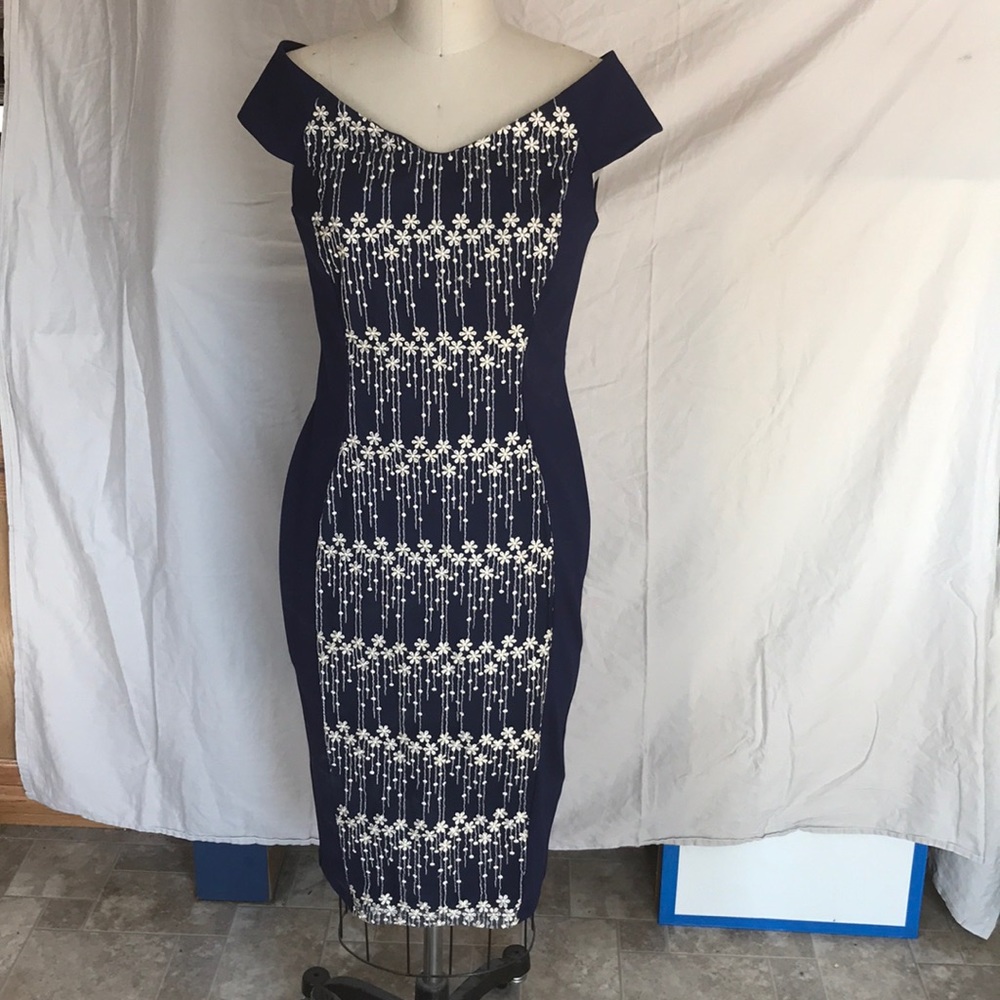 Little Mistress navy dress